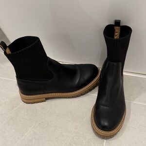 Black ankle boots